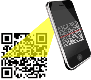 Smartphone scanning QR code is a different type of barcode format